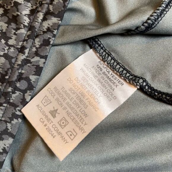 FootJoy FJ Golf Polo Black Gray Geometric with Lighthouse Performance Size Small - Picture 8 of 10